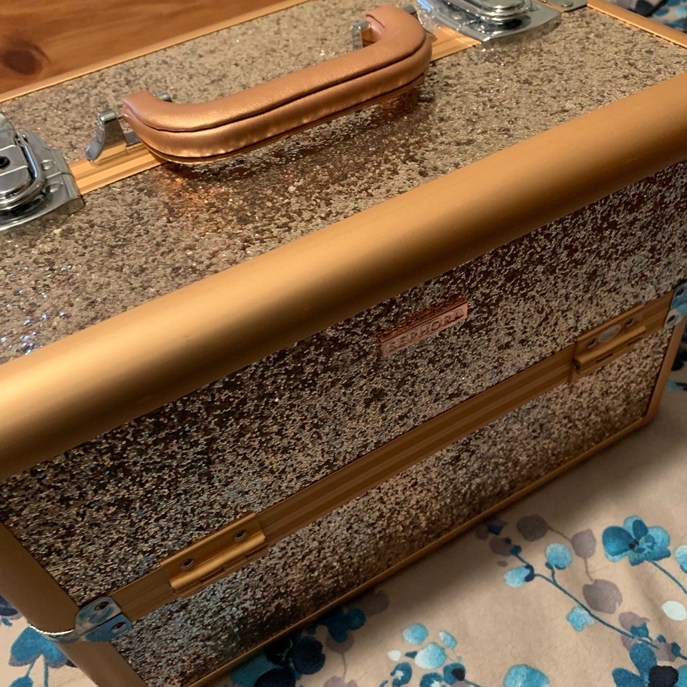 Sephora Rose Gold Precious Elements Train Case